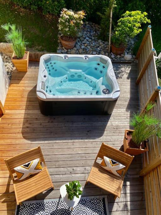 Androsace Appartement Dans Chalet Bois Avec Jacuzzi Privatif Terrasse Et Vue Montagne Les Villards-sur-Thônes 외부 사진