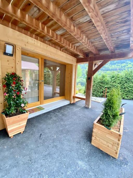Androsace Appartement Dans Chalet Bois Avec Jacuzzi Privatif Terrasse Et Vue Montagne Les Villards-sur-Thônes 외부 사진
