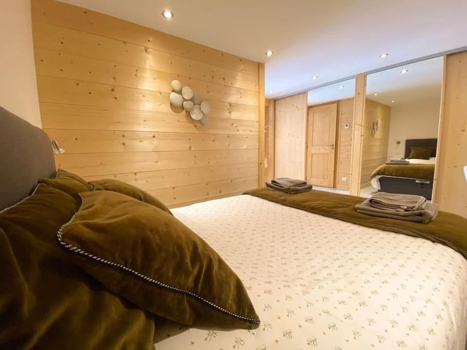 Androsace Appartement Dans Chalet Bois Avec Jacuzzi Privatif Terrasse Et Vue Montagne Les Villards-sur-Thônes 외부 사진